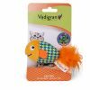 Speelgoed kat Fancy Vis groen geruit 13cm