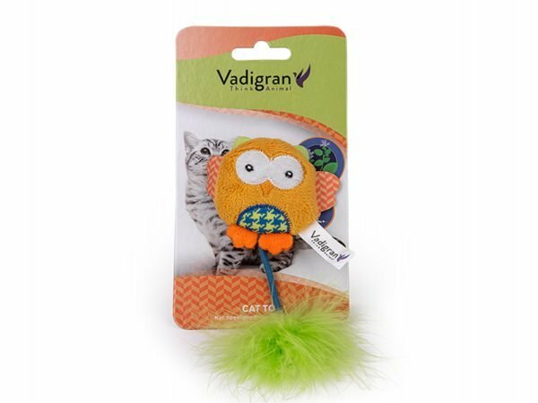 Speelgoed kat Fancy Uil oranje 12cm