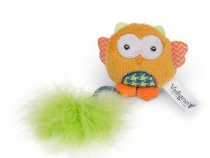 Speelgoed kat Fancy Uil oranje 12cm