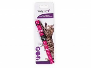 Halsband kat Stippen roze 20-30cmx10mm