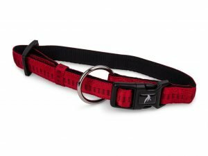 Halsband nylon Soft Grip rood 25-35cmx15mm S-M