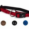 Halsband nylon Soft Grip rood 20-30cmx10mm S