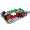 AFP Dig it - Rectangle Fluffy mat with cute toy