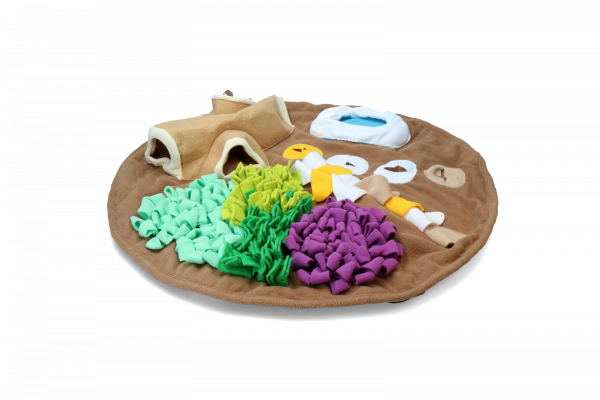 AFP Dig it - Round Fluffy mat with cute toy