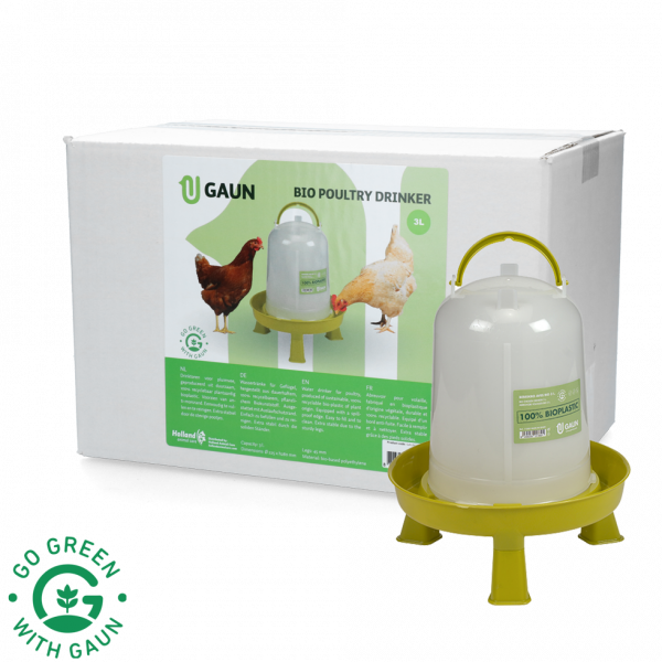 Pluimvee drinktoren 3 l Bio green lemon op pootjes