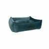 Wooff hondenmand Cocoon Velours Petrol 60x40x18cm