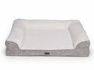 Sofa bed Alys beige/wit 90x75x20cm