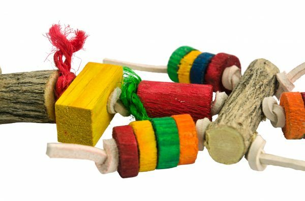 Birrdeeez Caterpillard Bird Toy (Wood & Rope)