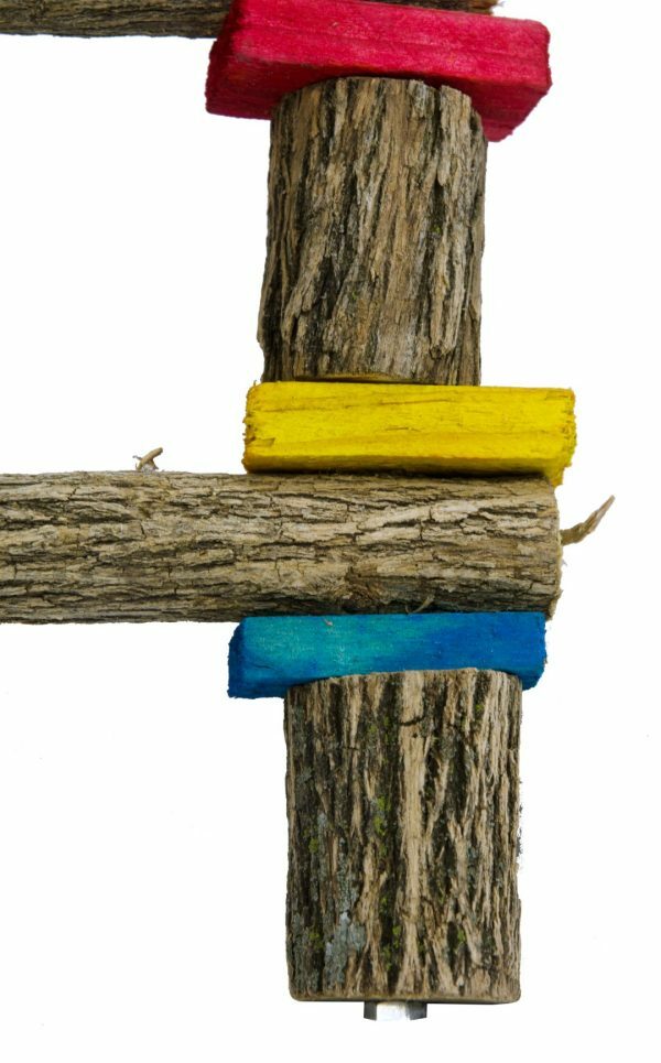 Birrdeeez Cockatiel Bridge Ladder Wood & Chain