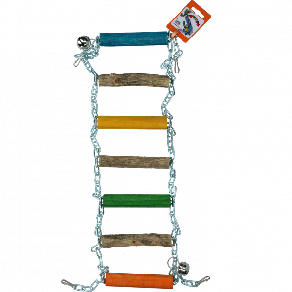 Birrdeeez Parrot Bridge Ladder Wood & Chain