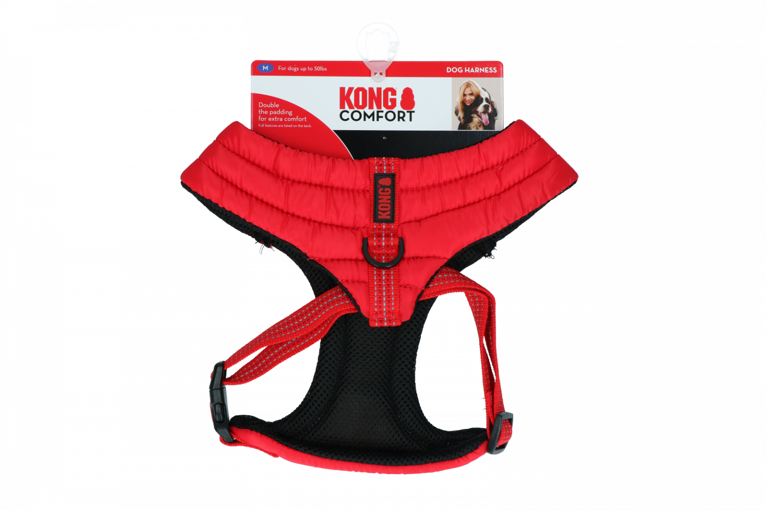 KONG Comfort Harness M Red Bopets