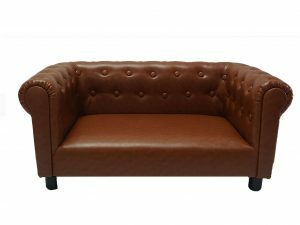 Zetel Richy kunstleder bruin 93x58x41cm