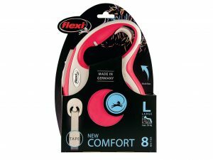 Flexi New Comfort L (riem 8m) rood
