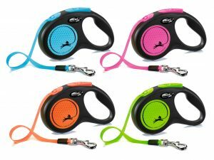 Flexi New Neon S (riem 5m) blauw