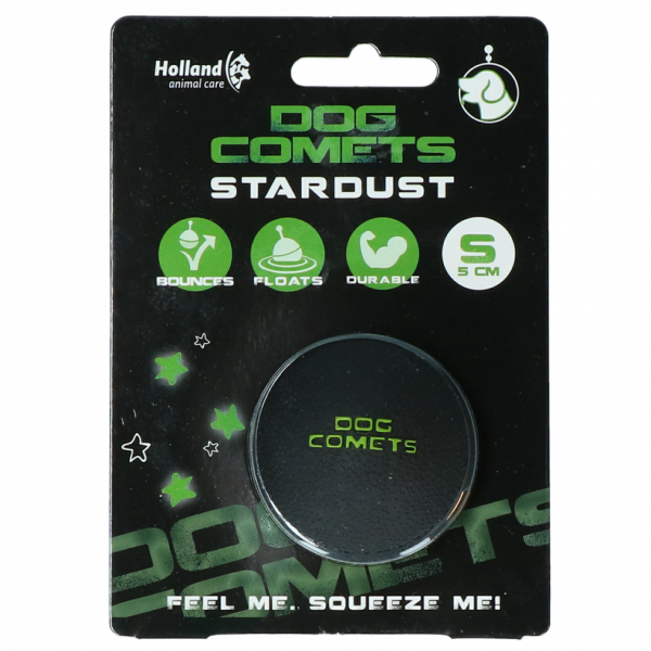 Dog Comets Ball Stardust Zwart/Groen S