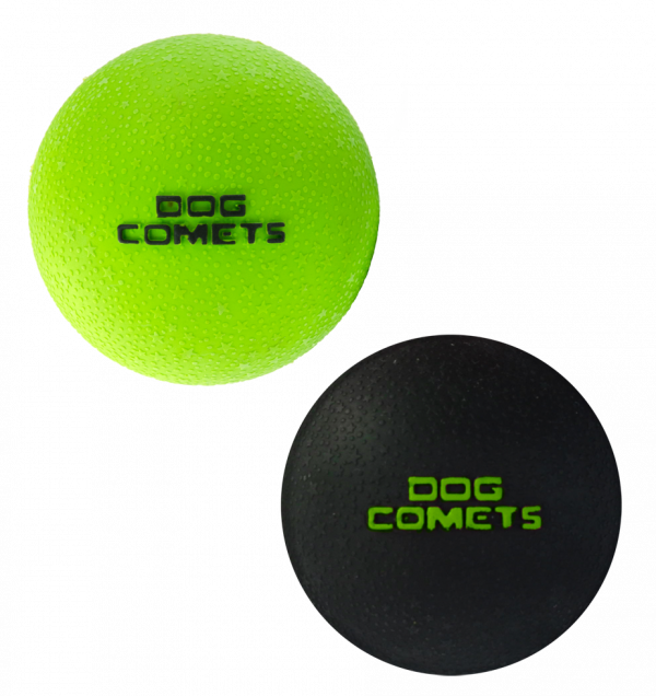 Dog Comets Ball Stardust Zwart/Groen S
