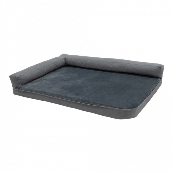 Madison Royal pet bed Oxford & Velours grijs L