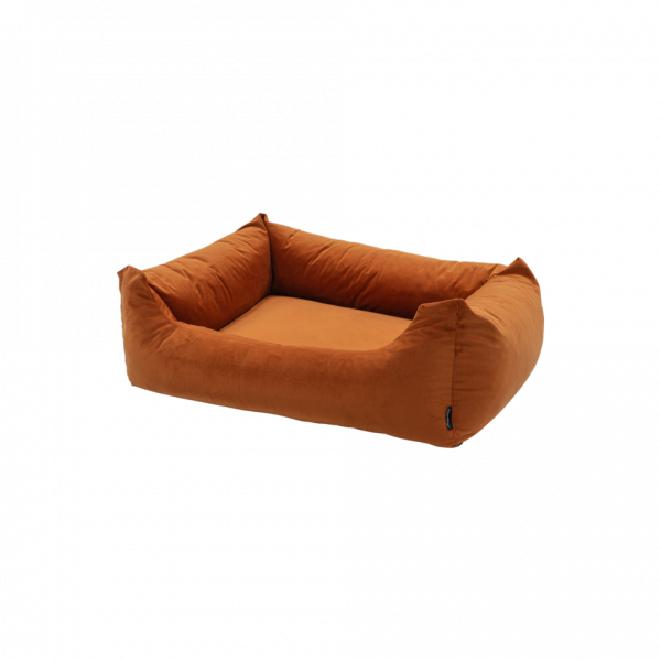 Madison Velours Dog Bed Oranje S