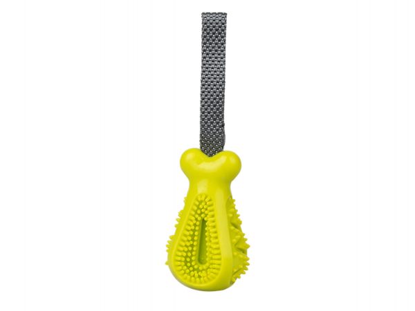 Speelgoed hond TPR dental snack toy groen 23cm