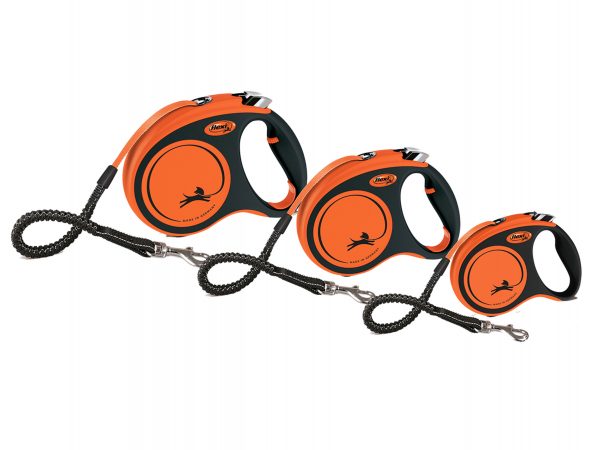 Flexi Xtreme M (riem 5m) oranje