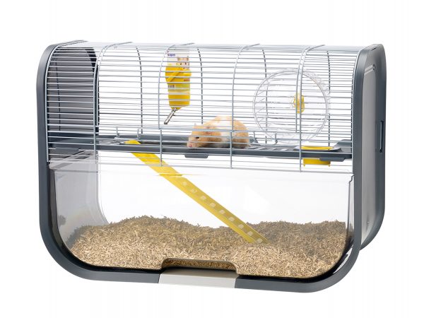 Hamsterkooi Geneva  zilver/antraciet 60x29x44cm