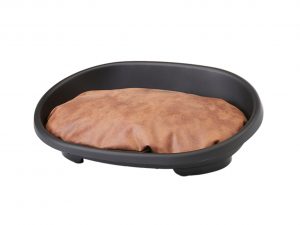 Kussen Snooze lederbruin 52x35cm S