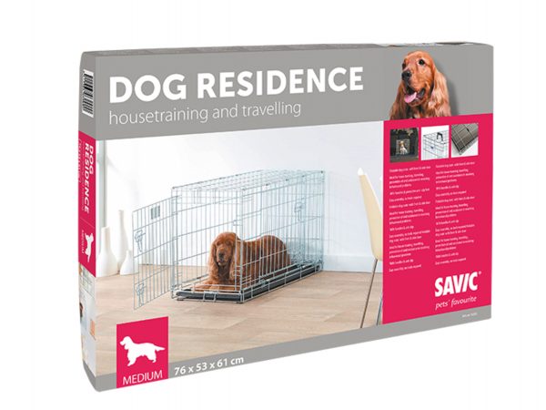 Draadkooi opvouwbr Dog Residence 78x53,5x60,5cm