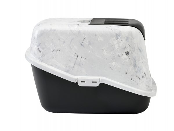 Toilethuis Nestor Marble zwart 56x39x38,5cm