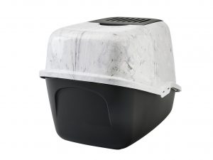 Toilethuis Nestor Marble zwart 56x39x38,5cm