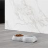 Eetpot Delice dubbel Marble 2x 0,2L-Ø15cm