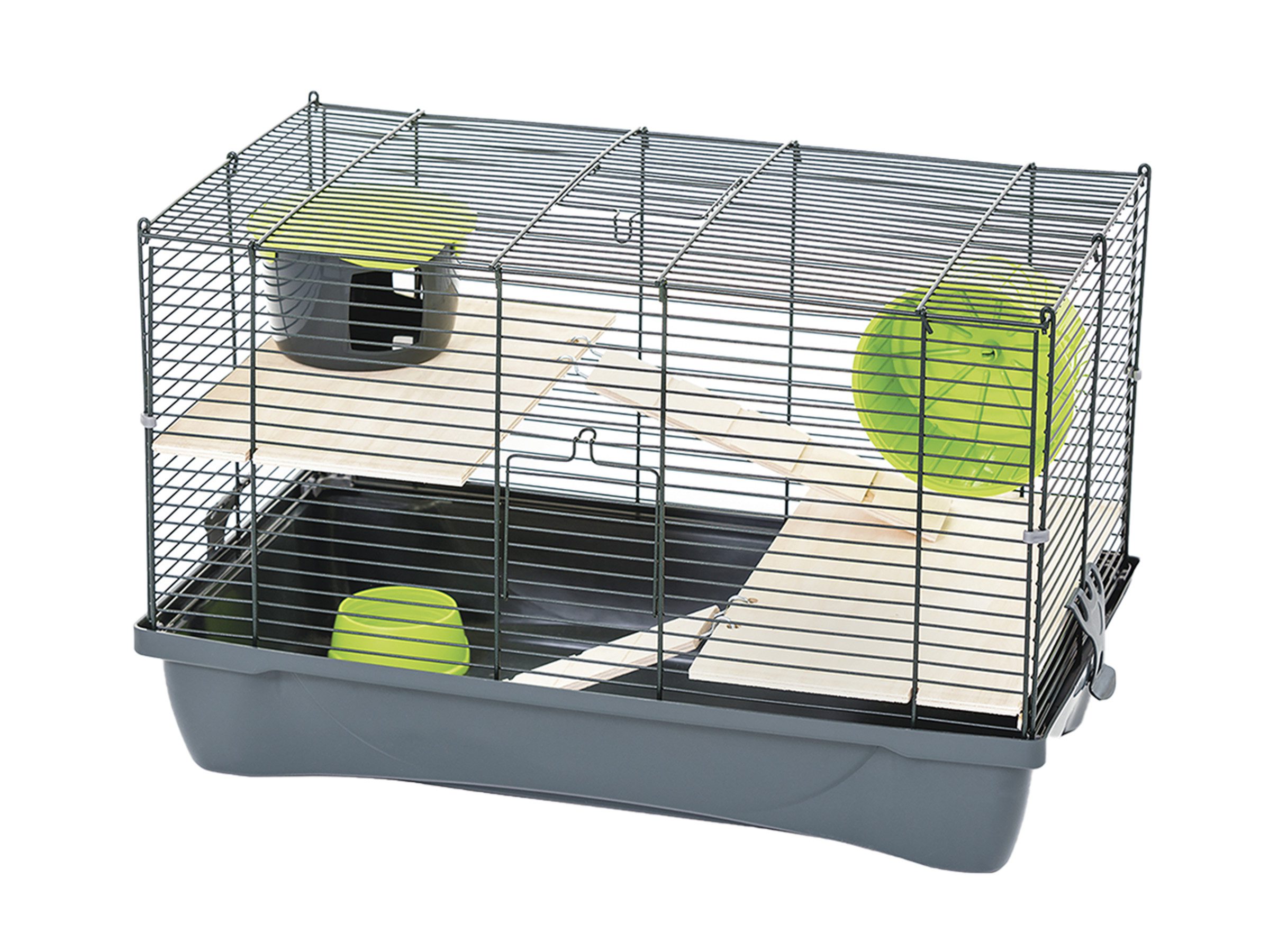 revolutie Schuldig Lauw Hamsterkooi Flat Nature Mix 58x32x38cm | Bopets