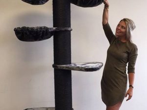 Krabpaal Maine Coon Tower PLUS Blackline Dark Grey