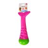 Speelgoed hond TPR vis roze 25cm