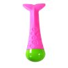 Speelgoed hond TPR vis roze 25cm