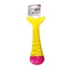 Speelgoed hond TPR vis geel 25cm
