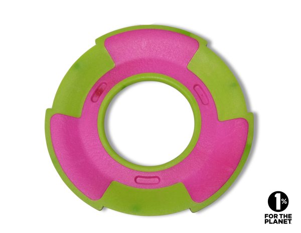 Speelgoed hond TPR Frisbee roze 23cm