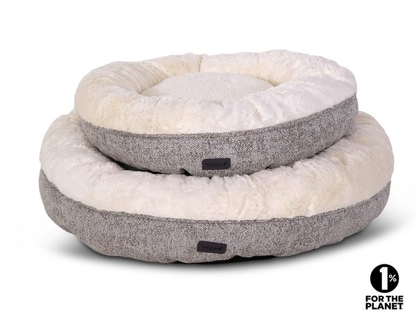 Donut Alys beige/wit Ø60cmx16cm