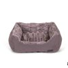 Mand vierkant Liah taupe 45x40x19cm