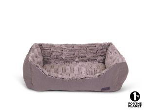 Mand vierkant Liah taupe 60x48x19cm