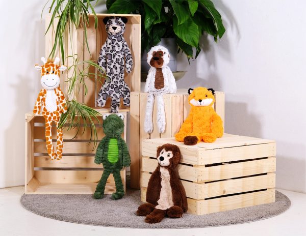 Speelgoed hond pluche Furry Fun Monk 60cm