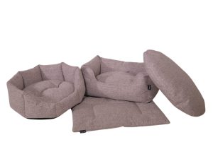 Mand vierkant Neva ivoor 60x40x24cm