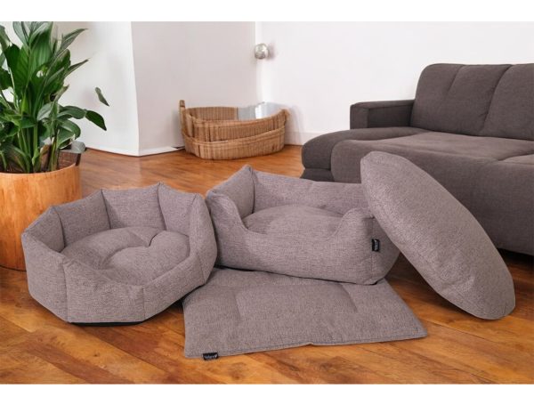 Mand rond Neva ivoor 52x50x20cm