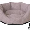 Mand rond Neva ivoor 52x50x20cm